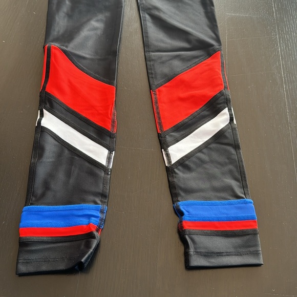 P.E. Nation leggings black red white blue NWT - Picture 2 of 7